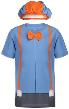 Blippi Boys Roleplay T- Shirt and Hat Set for Toddler Little and Big Kids