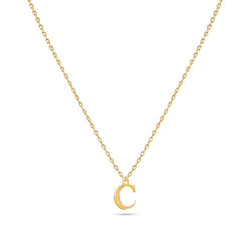 Image of Rubans Demi Fine Stainless Steel Alphabet Pendant CZ Gift for Women & Girls