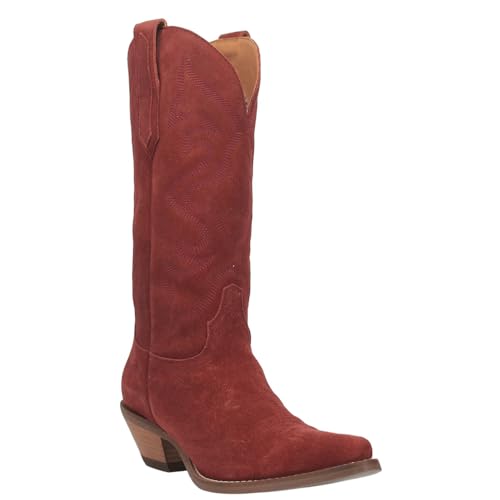 Image of Dingo Womens Out West Embroidered Snip Toe Casual Boots Mid Calf Mid Heel 2-3 inch
