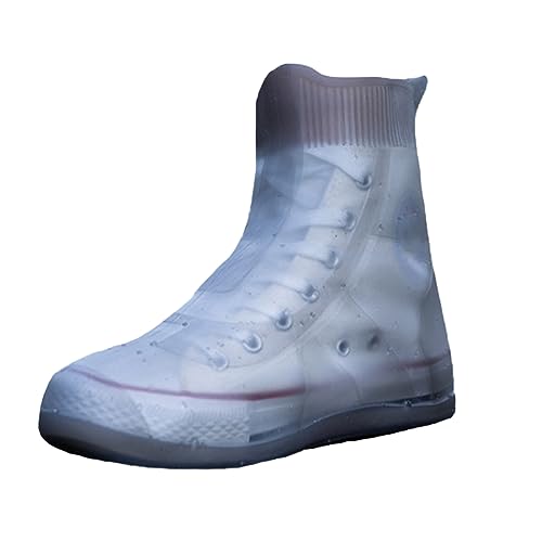 Surchaussures imperméables réutilisables en caoutchouc de silicone anti-dérapant pour adulte