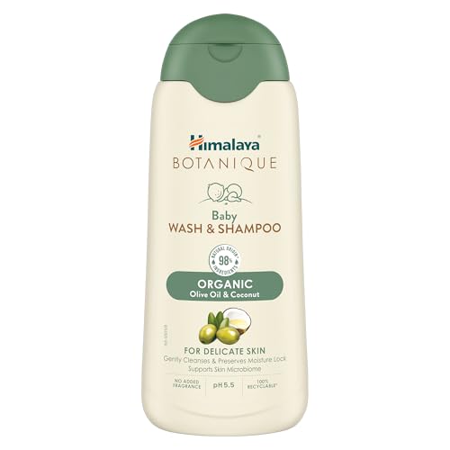 Image of Himalaya Botanique Baby Wash & Shampoo|Organic |No Post-Bath Dryness|100 ml