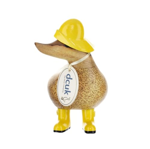 Canard en bois Rainy Day jaune DCUK idée cadeau pendaison crémaillère
