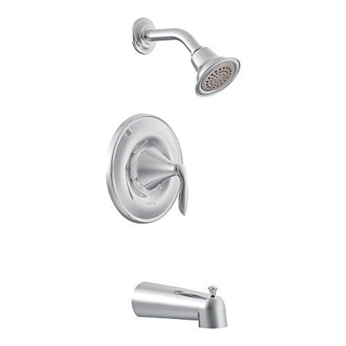 Moen T62133EP-2510 Kit de recorte para bañera y ducha Eva Posi-Temp con manija palanca y válvula, cromado miniatura 1