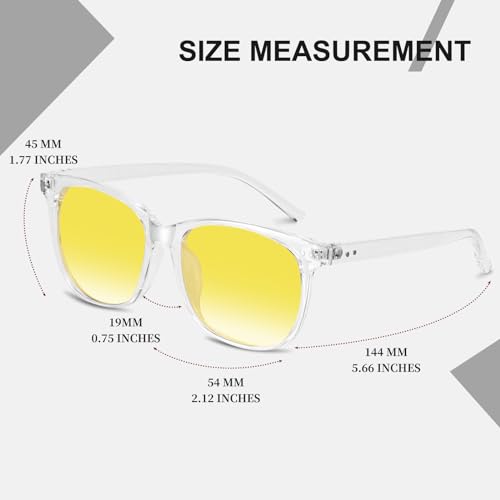 HAOLOTA Fit Over Glasses Sunglasses for Women Men Polarized Classic Rectange Fitover Shades UV Protection3