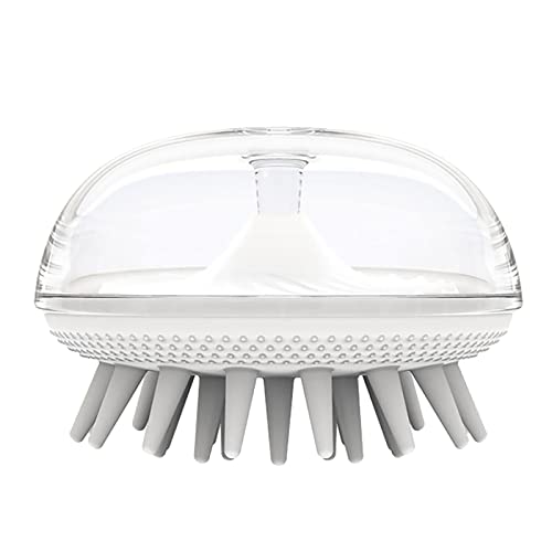 Sundaylike life Badebürste für Haustiere, weiche Silikon-Shampoo-Reinigungsbürste, Hunde- und Katzenpflege-Massagebürste Bürste Bad (White, One Size) Cover