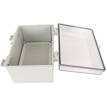 Electrical Junction Box, 300x200x170mm Snap Type Waterproof Distribution Box, IP66 Waterproof Transparent Outdoor Electrical Box, for Indoors and Outdoors