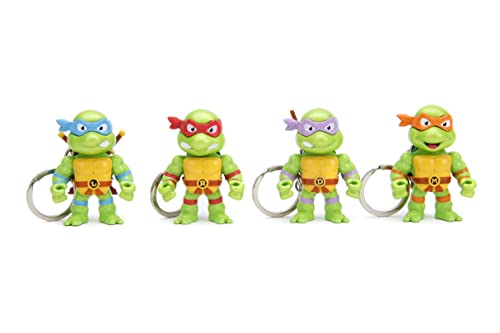 Juguetes Ninja Turtles set de 4 llaveros coleccionables para colgar en tu mochila