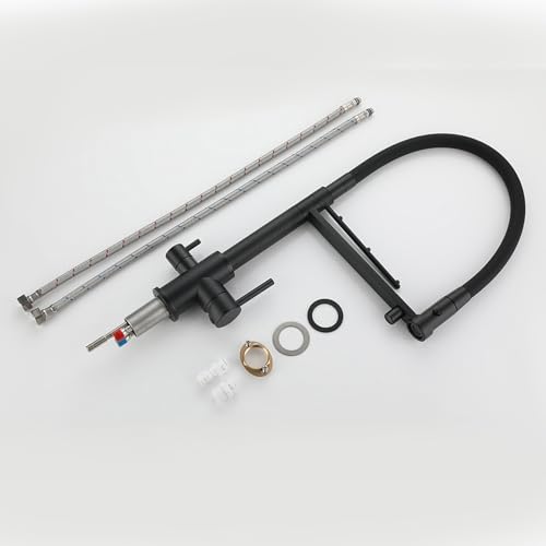 Mitigeur cuisine douche 3 voies avec double sortie d'eau et rotation complète - 7