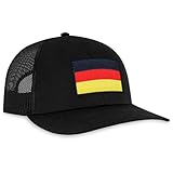Germany Hat – German Flag Trucker Hat Baseball Cap Snapback Golf Hat (Black)