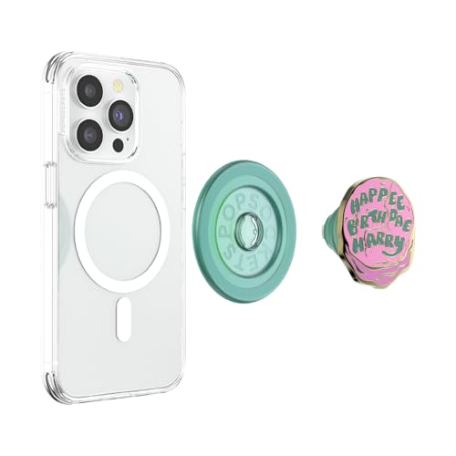 Image of PopSockets Phone Grip for MagSafe, Magnetic Holder- Happy Bday Harry