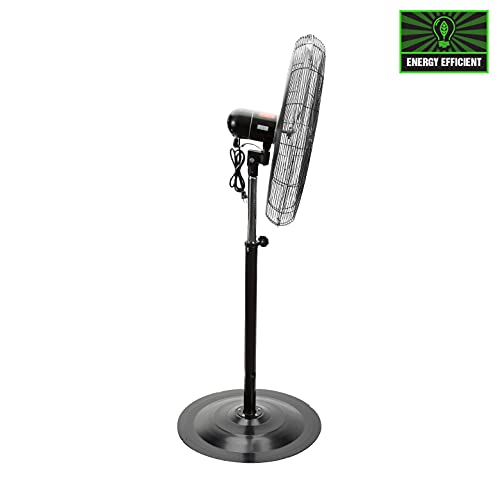 Oemtools Oem24885 30 Inch Oscillating Pedestal Fan, 9500 Cfm Max. Industrial Fan, Adjustable Height Between 60 And 76 Inches, 6 Ft. Ul Listed Cord #TOP3