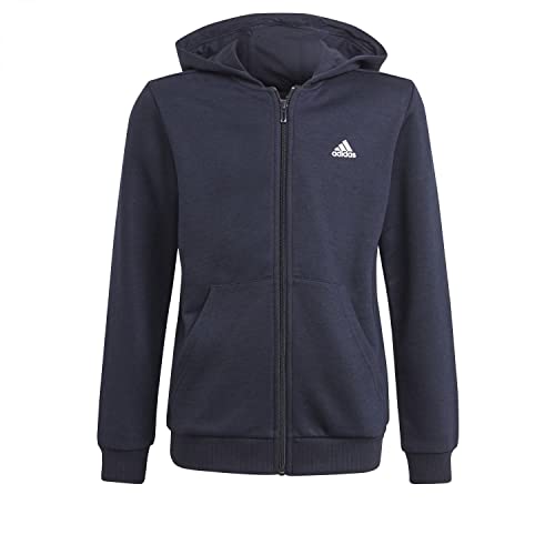 Veste Adidas B BL Fz HD fille avec fermeture éclair et capuche noire