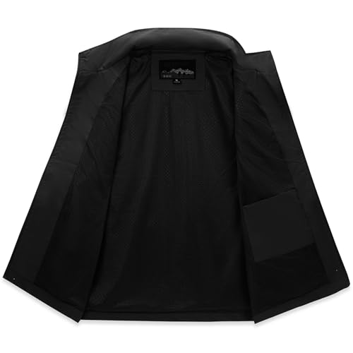 MANLUODANNI Men's Lightweight Vest Sleeveless Outdoor Work Jacket for Travel Hiking Running3