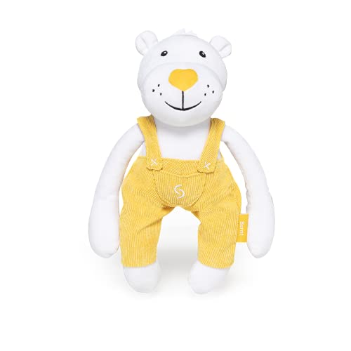 skiddoü weiches Kuscheltiere Bernt mit Latzhosen, Stofftier Bär, plüsch Teddybär, skandinavische Design, Klettverschluss… – Bild 4