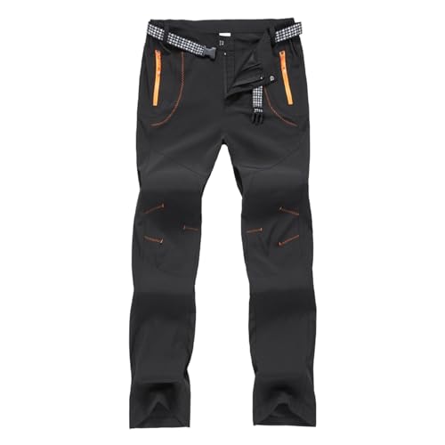 Generisch Pantalones de senderismo elásticos para hombre, pantalones de trekking de secado rápido, pantalones de montañismo, impermeables, elásticos, pantalones tácticos, cómodos, resistentes a la