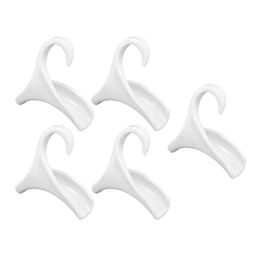 DAGT Colgador de Bolsos, Gancho de Monedero de PP Elegante, Almacenamiento de Carteras(Blanco)