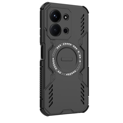 Image of Back Cover Case for Redmi 15C 5G | 360 Protection Mobile Phone Case Mag-Safe | Camera Protection | Back Cover for Redmi 15 C 5G / Redmi 15C 5+G - Black TPU+PC