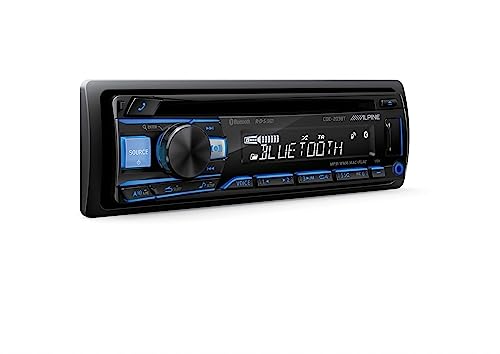 Alpine CDE-203BT - Radio de Coche, Color Negro