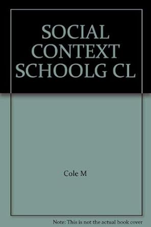 The social contexts of schooling /