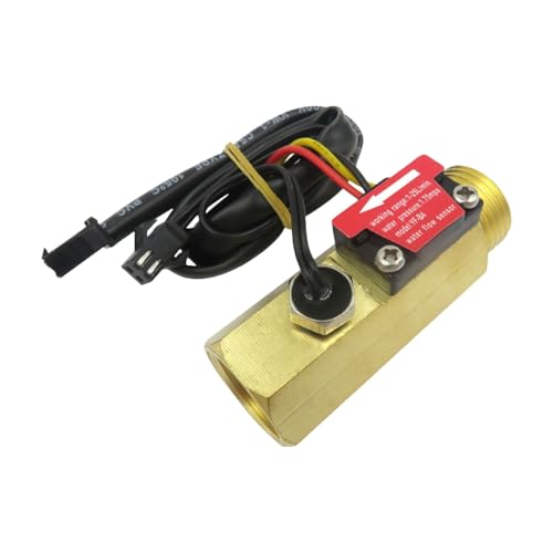 Sensor de flujo de agua para suelo radiante y calderas con medidor de latón de 1/2 pulgada B4