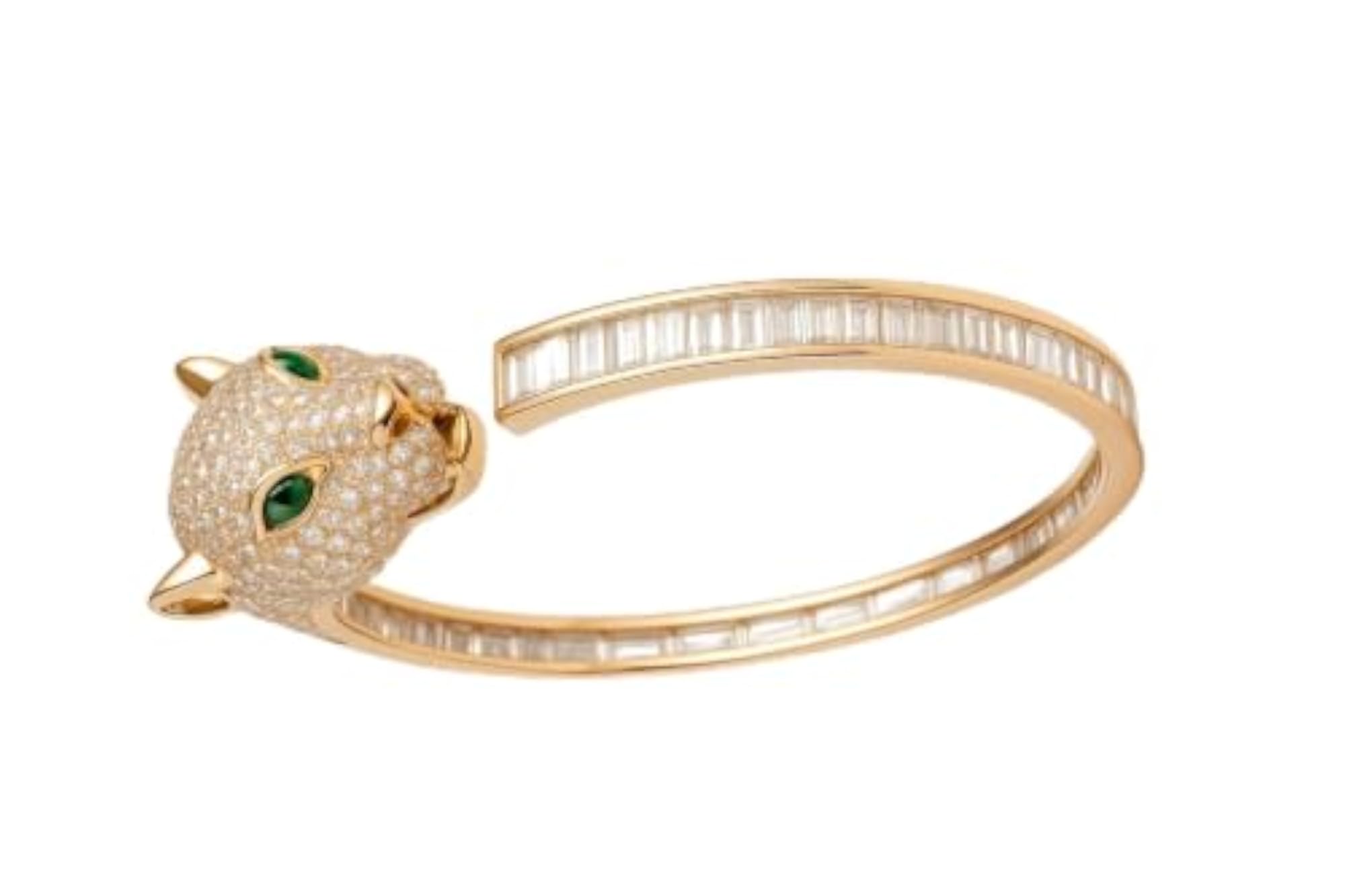 Women's 925 Sterling Silver Leopard Grace Open Cuff Bracelet