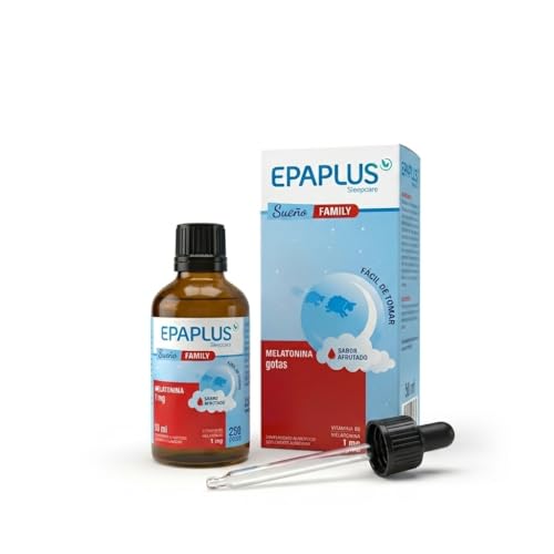 EPAPLUS Sleepcare Melatonina Gotas 50 ml | Complemento Alimenticio con Vitamina B6 | Contribuye a Conciliar el Sueño y Apoya el Descanso Nocturno | Adultos y Niños