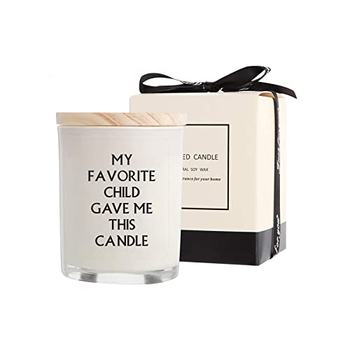 Gifts for Mom from Daughter Son - Funny Birthday & Mothers Day & Thanksgiving & Christmas Gift Lavender Candles(5.8oz)