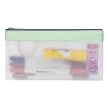 hoinya Clear Pencil Case, Exam Pencil Case, Pencil Pen Bag with Zipper - Stationery Organizer Aesthetic Pencil Pouch Waterproof Travel Luggage Pouch Make up Bag, Green
