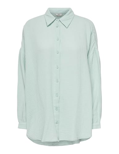 ONLY Damen ONLTHYRA Oversized Shirt NOOS WVN 15267998 ,Harbor Gray ,XS 1