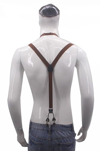Image of Men's Suspenders Bowtie Set Elastic Y Shape Style Women's Suspenders Bowtie For Wedding&Formal Events