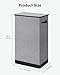 SOLEDI Laundry Hamper with Lid 100L Large & Tall Collapsible Laundry Basket, Clothes Hamper with Bag Removable Easy to Carry, Dirty Hampers for Bedroom, Bathroom, Dorm, College, Grey