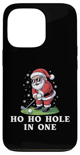 Ho Ho Hole in one Funny Santa Golfing NX}XSt@[ X}zP[X iPhone 13 Pro p