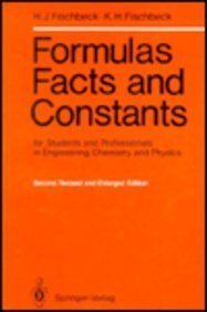 Paperback Formulas, Facts and Constants for Students and Professionals in Engineering, Chemistry and Physics Book