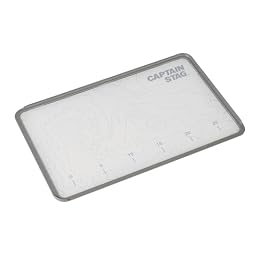 Captain Stag UH-4728 Cutting Board with Guard Dishwasher Safe, Scale Included, Gray x White, Made in Japan