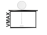 Elite Screens VMAX100XWH2 VMAX2 płótno (przekątna 254 cm (100 cali), wysokość 124,5 cm (49 cali), szerokość 221 cm (87 cali), format 16:9, biały