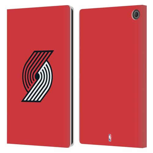 Étui en cuir Amazon Fire Max 11 2023 Portland Trail Blazers aux finitions soignées et logo NBA Rouge