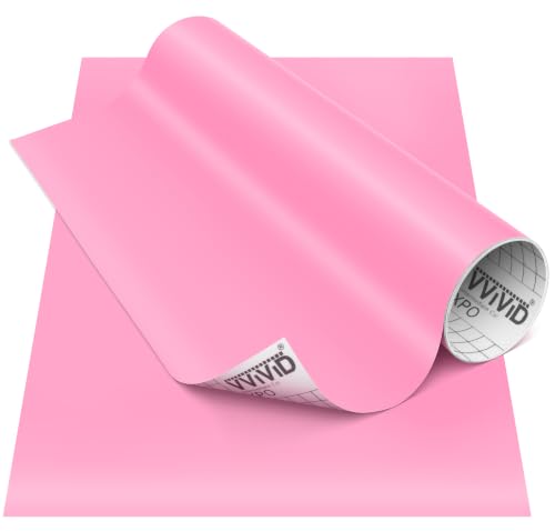 VViViD DECO65 Soft Pink Matte Permanent Adhesive Craft Vinyl (12 x 7ft)
