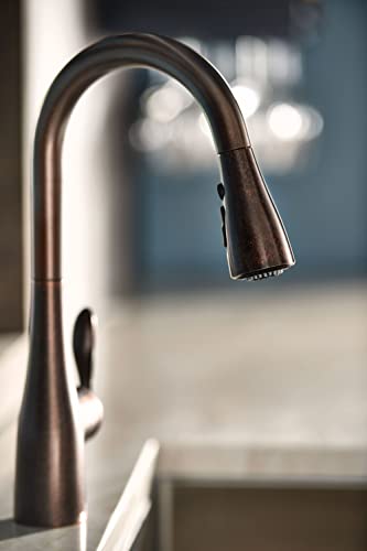 Moen Arbor Oil Rubbed Bronze One-Handle Pulldown Kitchen Faucet With Power Boost And Reflex, 7594Orb #TOP5