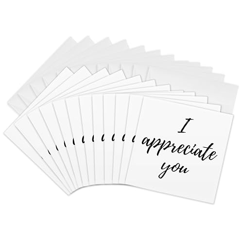 Cartes de vœux « I appreciate you » 3dRose Gc_327637_2 pour célébrer la gratitude