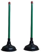 Toilet Plunger Pack of 2 – Heavy Duty Drain Plunger for Toilet, Sink, Wash Basin & Kitchen Drains | Long Handle, Strong Suction, Durable Rubber Cup