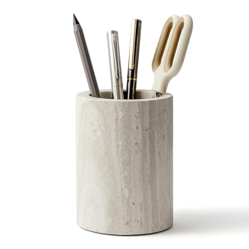 WORHE Grey Marble Desk Organizer