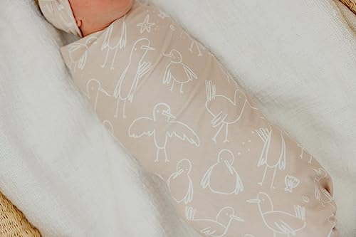 Image of Copper Pearl Swaddle Blankets for Newborns | Soft Stretchy Receiving Blankets for Boys and Girls | Large 46 x 46 Inch Baby Blankets | Lightweight and Breathable Swaddles | Sandy