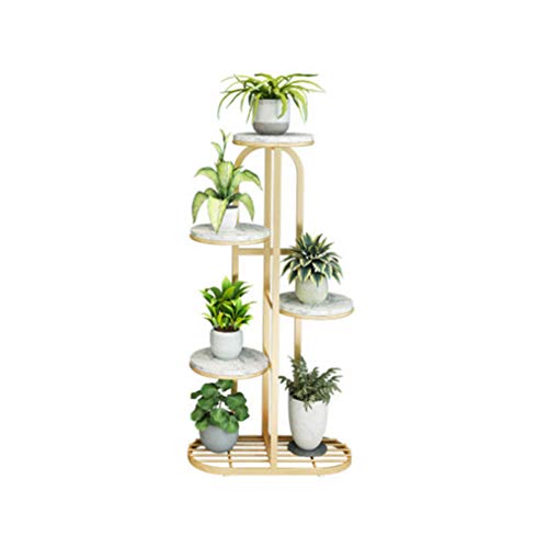 Support de fleurs en métal 5 niveaux porte-plante intérieur extérieur