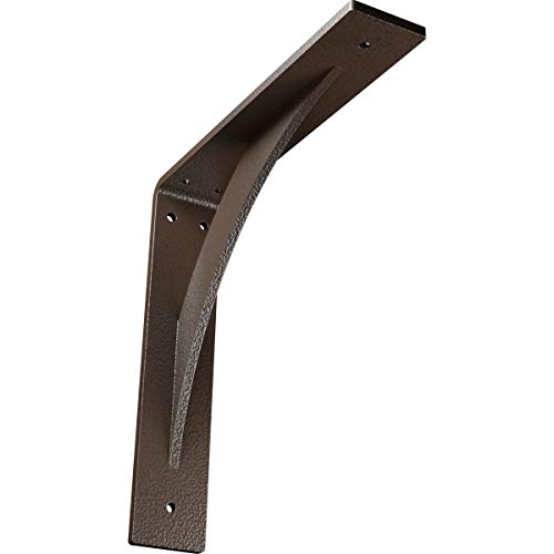 2"W x 10"D x 10"H Legacy Steel Bracket, Hammered Brown