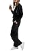 WIHOLL Lounge Sets for Women 2 Piece Business Casual Outfits Fall Fashion 2025 Womens Clothes Comfy Workout Sets Athleisure Pajamas Loungewear Winter Break Sweatsuits Seniors Black M