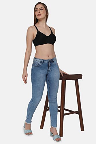 Image of INTIMACY LINGERIE Women's Cotton Brassiere | Non-Padded | Non-Wired | Full Coverage | Shaper Panel with Side Support Regular Bra | 1 Piece | (Def C P)