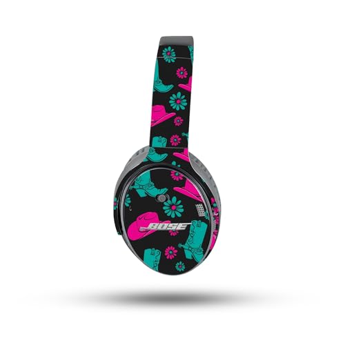 Image of MightySkins Skin Compatible with Bose QuietComfort 35 II Headphones - Neon Cowgirl | Protective, Durable, and Unique Vinyl Decal wrap Cover | Easy to Apply, Remove, and Change Styles