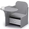Delta children mysize chair desk with storage bin grey  urban country home decor
