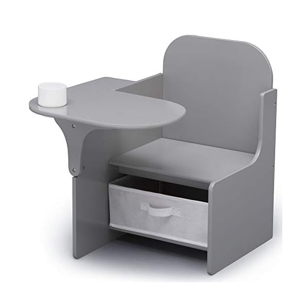 Delta children mysize chair desk with storage bin grey  urban country home decor