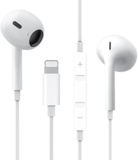 In-Ear Stereo Noise Isolating Earbuds, for iPhone Earphones, HiFi Stereo Sound Headphones, Mic+Volume Control Compatible with iPhone 13 Pro/12/12 Pro/11/XS /XS Max/XR/X/SE/8/7/7 Plus Support All iOS